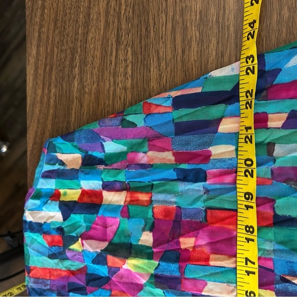 profile by gottex Colorful Geometric Patterned Dress beach cover up L-XL - Picture 9 of 12